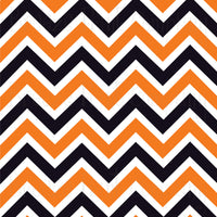 Orange, black and white chevron pattern craft  vinyl - HTV -  Adhesive Vinyl -  Halloween large zig zag pattern HTV69
