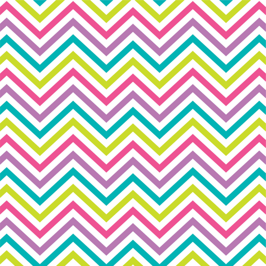 Lime, teal, orchid and hot pink chevron craft  vinyl - HTV -  Adhesive Vinyl -  zig zag pattern  HTV127