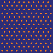 Navy blue with orange polka dots craft  vinyl - HTV -  Adhesive Vinyl -  polka dot pattern   HTV134