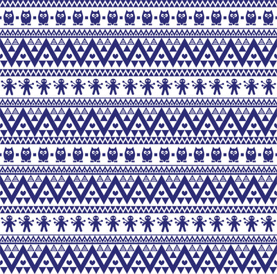 Navy owl tribal pattern craft  vinyl - HTV -  Adhesive Vinyl -  Aztec Peruvian pattern HTV328