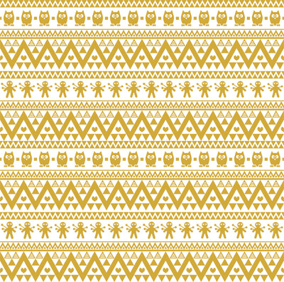 Gold owl tribal pattern non-metallic craft  vinyl - HTV -  Adhesive Vinyl -  Aztec Peruvian pattern HTV329 - Breeze Crafts