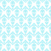 Light blue and white floral skull pattern craft vinyl sheet - HTV -  Adhesive Vinyl -  Halloween pattern HTV809