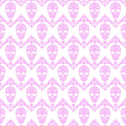 Light pink and white floral skull pattern craft vinyl sheet - HTV -  Adhesive Vinyl -  Halloween pattern HTV816