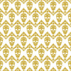 Gold and white floral skull pattern craft non-metallic vinyl sheet - HTV -  Adhesive Vinyl -  Halloween pattern HTV822 - Breeze Crafts