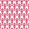 Brick red and white floral skull pattern craft vinyl sheet - HTV -  Adhesive Vinyl -  Halloween pattern HTV823 - Breeze Crafts