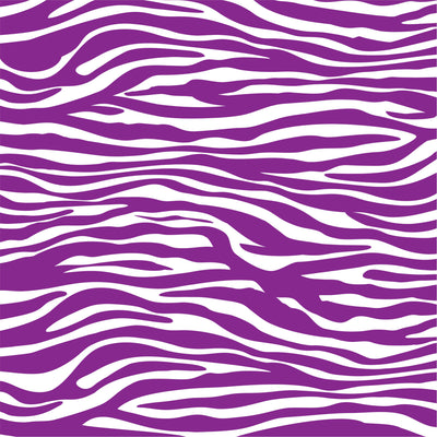 Purple zebra print craft  vinyl sheet - HTV -  Adhesive Vinyl -  pattern vinyl  HTV1204