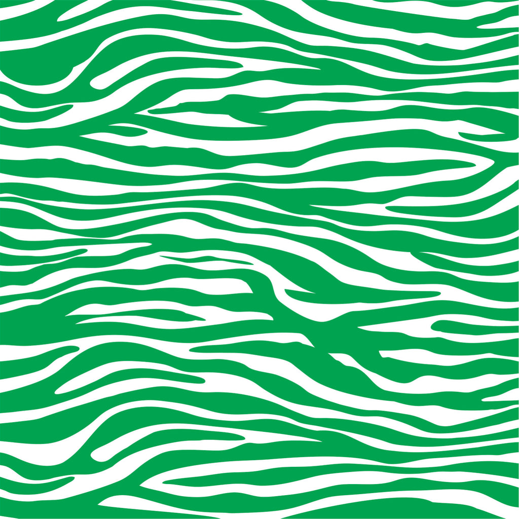 Green zebra print craft  vinyl sheet - HTV -  Adhesive Vinyl -  pattern vinyl  HTV1216