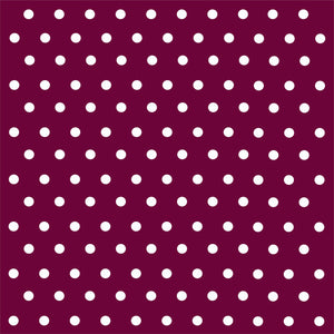 Maroon with white polka dots craft  vinyl - HTV -  Adhesive Vinyl -  polka dot pattern HTV161