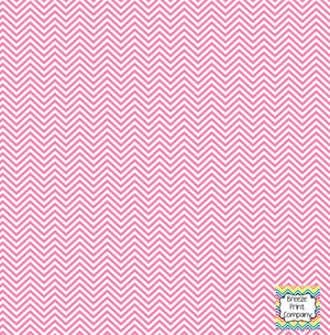 Pink and white mini chevron craft  vinyl - HTV -  Adhesive Vinyl -  zig zag pattern HTV1519