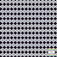 Grey and black quatrefoil craft  vinyl - HTV -  Adhesive Vinyl -  quatrefoil pattern   HTV1415