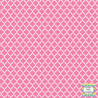 Pink quatrefoil craft  vinyl - HTV -  Adhesive Vinyl -  quatrefoil pattern   HTV1425