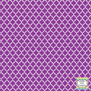 Purple quatrefoil craft  vinyl - HTV -  Adhesive Vinyl -  quatrefoil pattern HTV1436