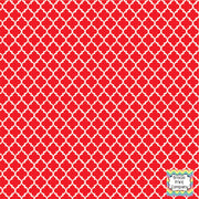 Red quatrefoil craft  vinyl sheet - HTV -  Adhesive Vinyl -  quarterfoil pattern HTV1440