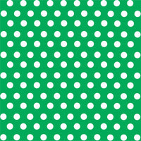 Green with white polka dot pattern craft  vinyl - HTV -  Adhesive Vinyl -  medium polka dots HTV1603