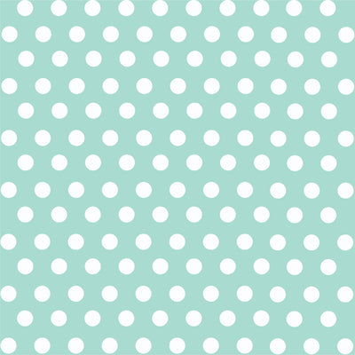 Mint with white polka dot pattern craft  vinyl - HTV -  Adhesive Vinyl -  medium polka dots HTV1605