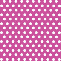 Fuchsia with white polka dot pattern craft  vinyl - HTV -  Adhesive Vinyl -  medium polka dots HTV1612 - Breeze Crafts
