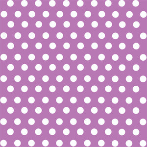 Orchid with white polka dot pattern craft  vinyl - HTV -  Adhesive Vinyl -  medium polka dots HTV1626