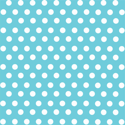 Aqua with white polka dot pattern craft  vinyl - HTV -  Adhesive Vinyl -  medium polka dots HTV1606 - Breeze Crafts