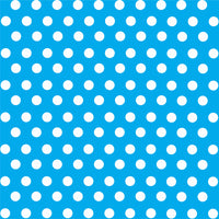 Cyan with white polka dot pattern craft  vinyl - HTV -  Adhesive Vinyl -  medium polka dots HTV1607 - Breeze Crafts