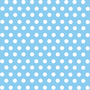 Light blue with white polka dot pattern craft  vinyl - HTV -  Adhesive Vinyl -  medium polka dots HTV1608