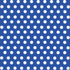 Blue with white polka dot pattern craft  vinyl - HTV -  Adhesive Vinyl -  medium polka dots HTV1609 - Breeze Crafts