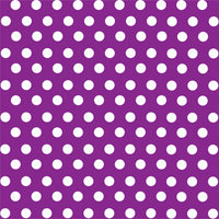 Purple with white polka dot pattern craft  vinyl - HTV -  Adhesive Vinyl -  medium polka dots HTV1611