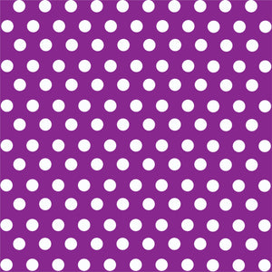 Purple with white polka dot pattern craft  vinyl - HTV -  Adhesive Vinyl -  medium polka dots HTV1611