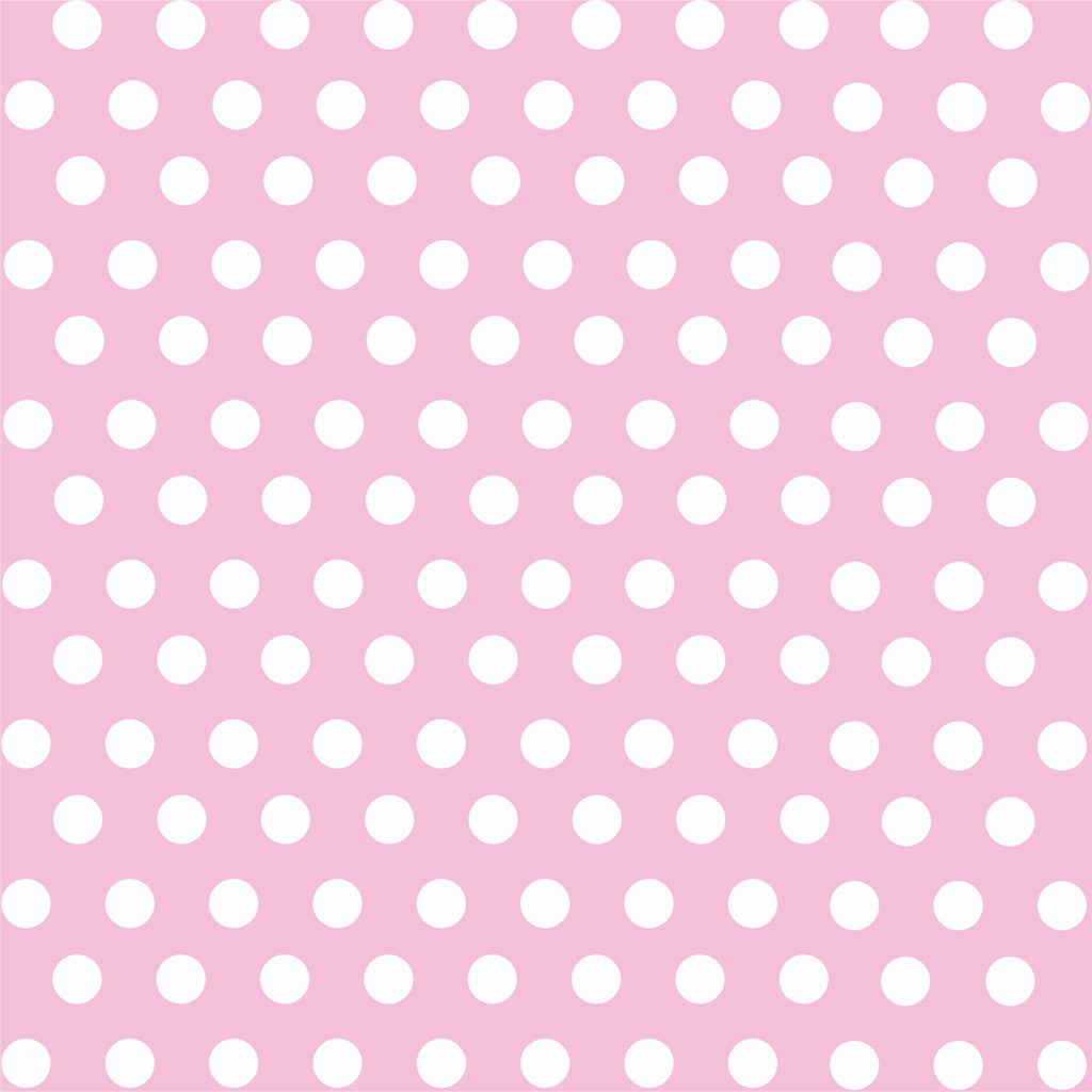 Light pink with white polka dot pattern craft  vinyl - HTV -  Adhesive Vinyl -  medium polka dots HTV1614
