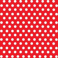 Red with white polka dot pattern craft  vinyl - HTV -  Adhesive Vinyl -  medium polka dots HTV1616