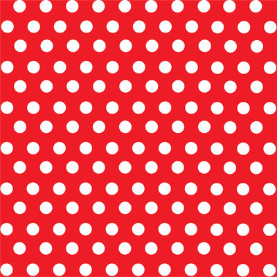 Red with white polka dot pattern craft  vinyl - HTV -  Adhesive Vinyl -  medium polka dots HTV1616