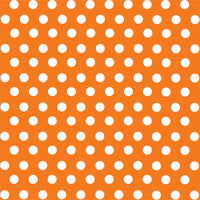 Orange with white polka dot pattern craft  vinyl - HTV -  Adhesive Vinyl -  medium polka dots HTV1617