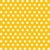 Yellow gold with white polka dot pattern craft  vinyl  - HTV -  Adhesive Vinyl -  medium polka dots HTV1618