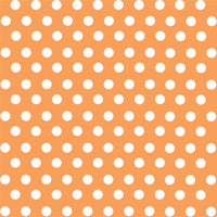 Peach with white polka dot pattern craft  vinyl - HTV -  Adhesive Vinyl -  medium polka dots HTV1619