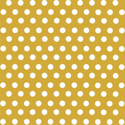 Gold with white polka dot pattern craft  vinyl - HTV -  Adhesive Vinyl -  medium polka dots HTV1622 - Breeze Crafts