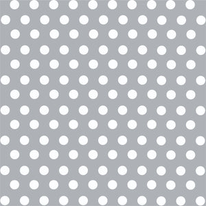 Grey with white polka dot pattern craft  vinyl - HTV -  Adhesive Vinyl -  medium polka dots HTV1624