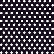 Black with white polka dot pattern craft  vinyl - HTV -  Adhesive Vinyl -  medium polka dots HTV1625 - Breeze Crafts