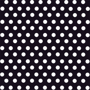Black with white polka dot pattern craft  vinyl - HTV -  Adhesive Vinyl -  medium polka dots HTV1625 - Breeze Crafts