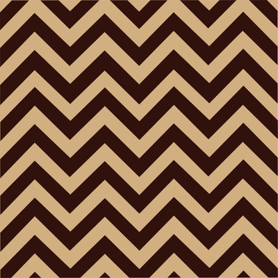 Brown chevron craft  vinyl - HTV -  Adhesive Vinyl -  two tone tan and dark brown zig zag pattern   HTV171 - Breeze Crafts
