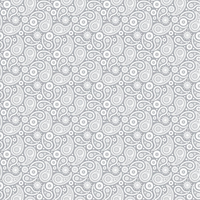 Grey and white paisley pattern craft  vinyl sheet - HTV -  Adhesive Vinyl -   HTV1901