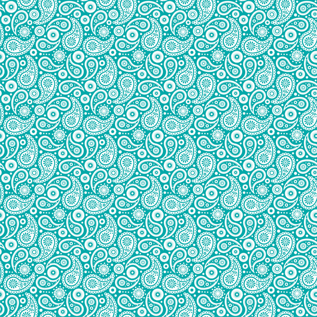 turquoise and white pattern