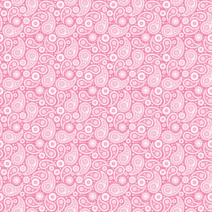 Pink and white paisley pattern craft  vinyl sheet - HTV -  Adhesive Vinyl -  medium pink HTV1911
