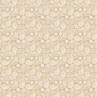 Tan and white paisley pattern craft  vinyl sheet - HTV -  Adhesive Vinyl -  light brown HTV1928