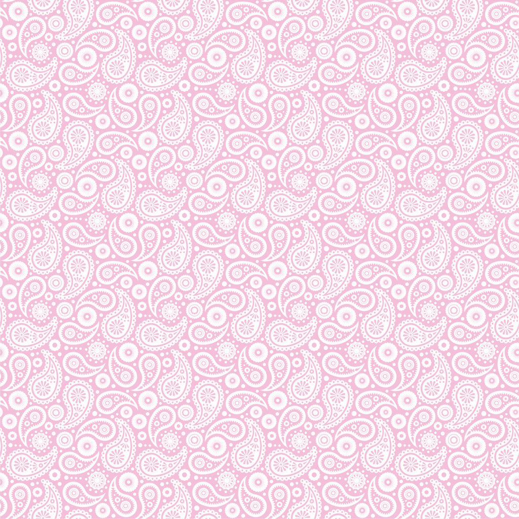 Light pink and white paisley pattern craft  vinyl sheet - HTV -  Adhesive Vinyl -  HTV1914