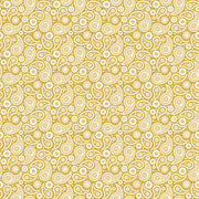 Gold and white paisley pattern craft  vinyl sheet - HTV -  Adhesive Vinyl -  not metallic HTV1919 - Breeze Crafts
