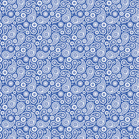 Blue and white paisley pattern craft  vinyl sheet - HTV -  Adhesive Vinyl -  HTV1924 - Breeze Crafts