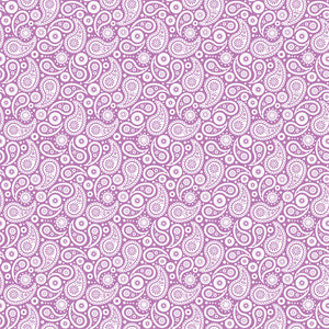 Orchid and white paisley pattern craft  vinyl sheet - HTV -  Adhesive Vinyl -  orchid purple HTV1926