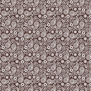 Brown and white paisley pattern craft  vinyl sheet - HTV -  Adhesive Vinyl -  dark brown HTV1929 - Breeze Crafts