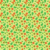 Lime, Green, Red and White paisley pattern craft  vinyl sheet - HTV - Adhesive Vinyl -  Christmas HTV1930