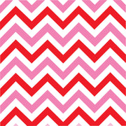 Pink and red chevron craft  vinyl - HTV -  Adhesive Vinyl -  medium pink, red and white large zig zag pattern   HTV175