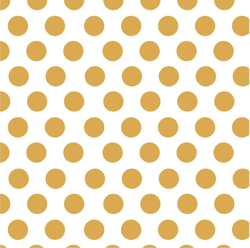 Gold dot craft  vinyl - HTV -  Adhesive Vinyl -  white with large polka dot pattern not metallic HTV755 - Breeze Crafts